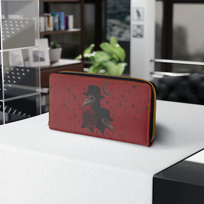 The Plague Doctor Wallet - In Red