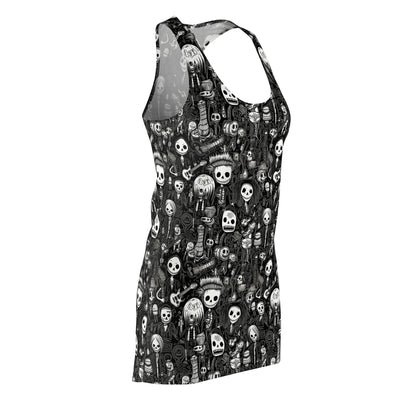 Skull print gothic skater dress
Alternative skull dress for punk fashion lovers