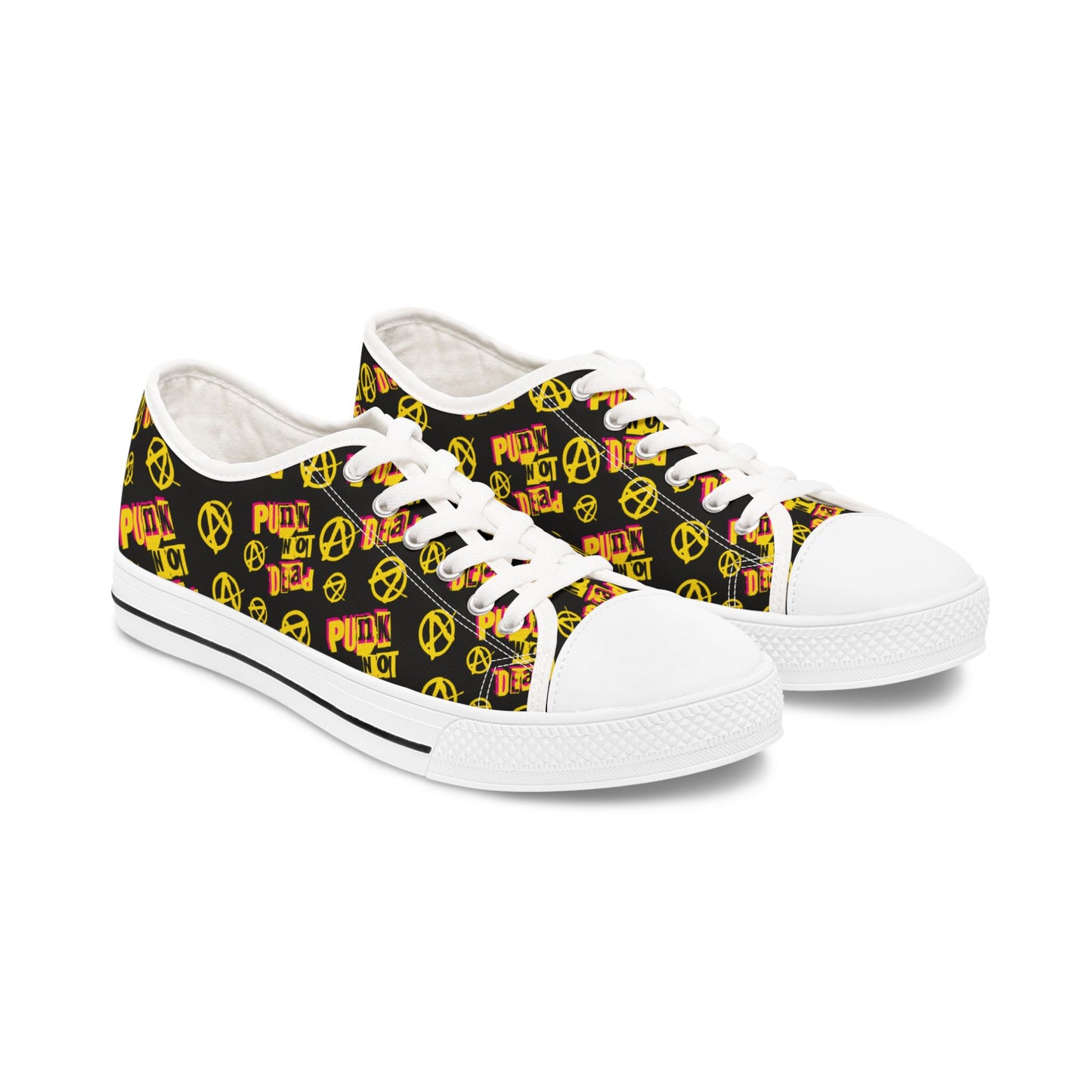 Affordable punk rock sneakers - alternative footwear featuring budget-friendly design and rebel style
