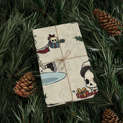 Little Skulls Horror Holiday Wrapping Paper