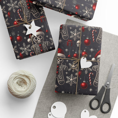 Gothic Holiday Christmas Gift Wrapping Paper