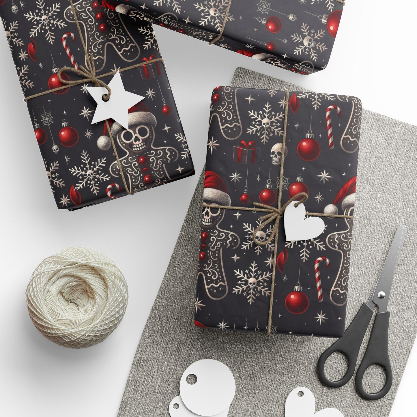 Gothic Holiday Christmas Gift Wrapping Paper
