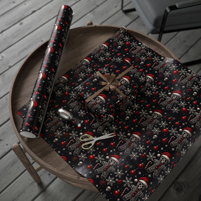 Gothic Holiday Christmas Gift Wrapping Paper