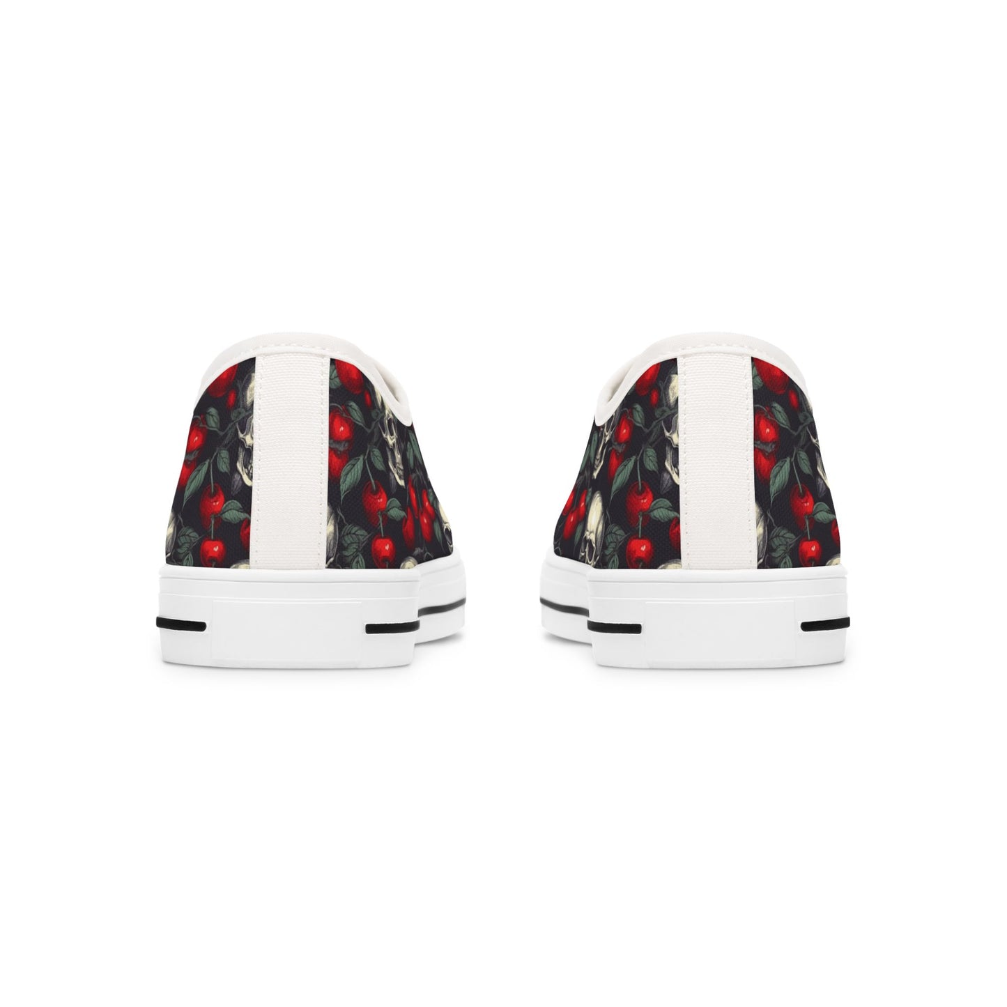 Cherries & Chains Women's Low Top Sneakers