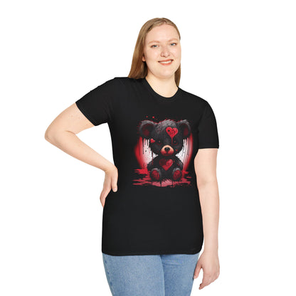 Goth Bear Graphic T-Shirt