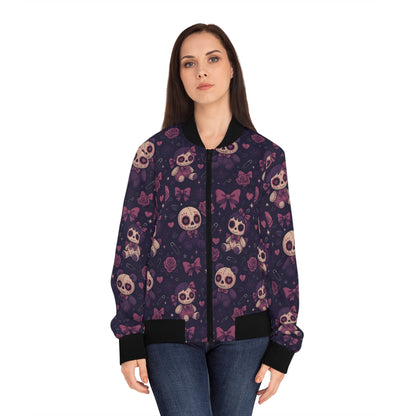 Voodoo Hex bomber jacket with gothic voodoo edge

Alternative fashion bomber jacket in black

Edgy voodoo bomber for chaos queens

