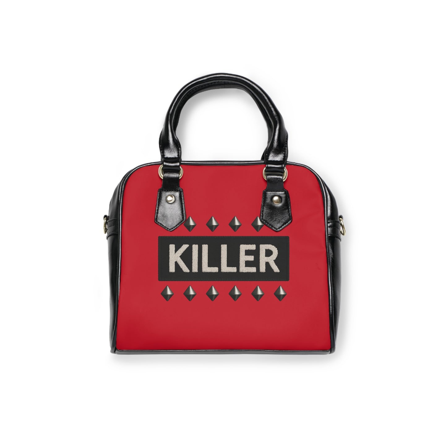 The Killer Looks Red Shoulder Handbag