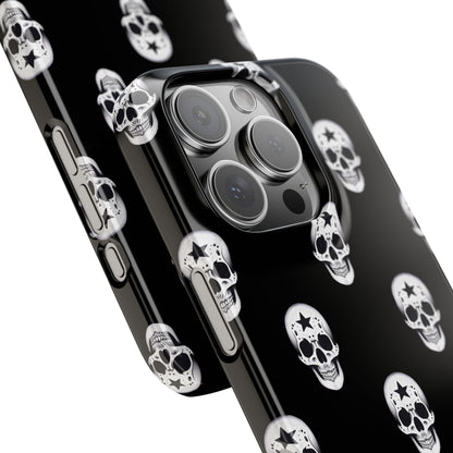 Funda para teléfono con calaveras rebeldes