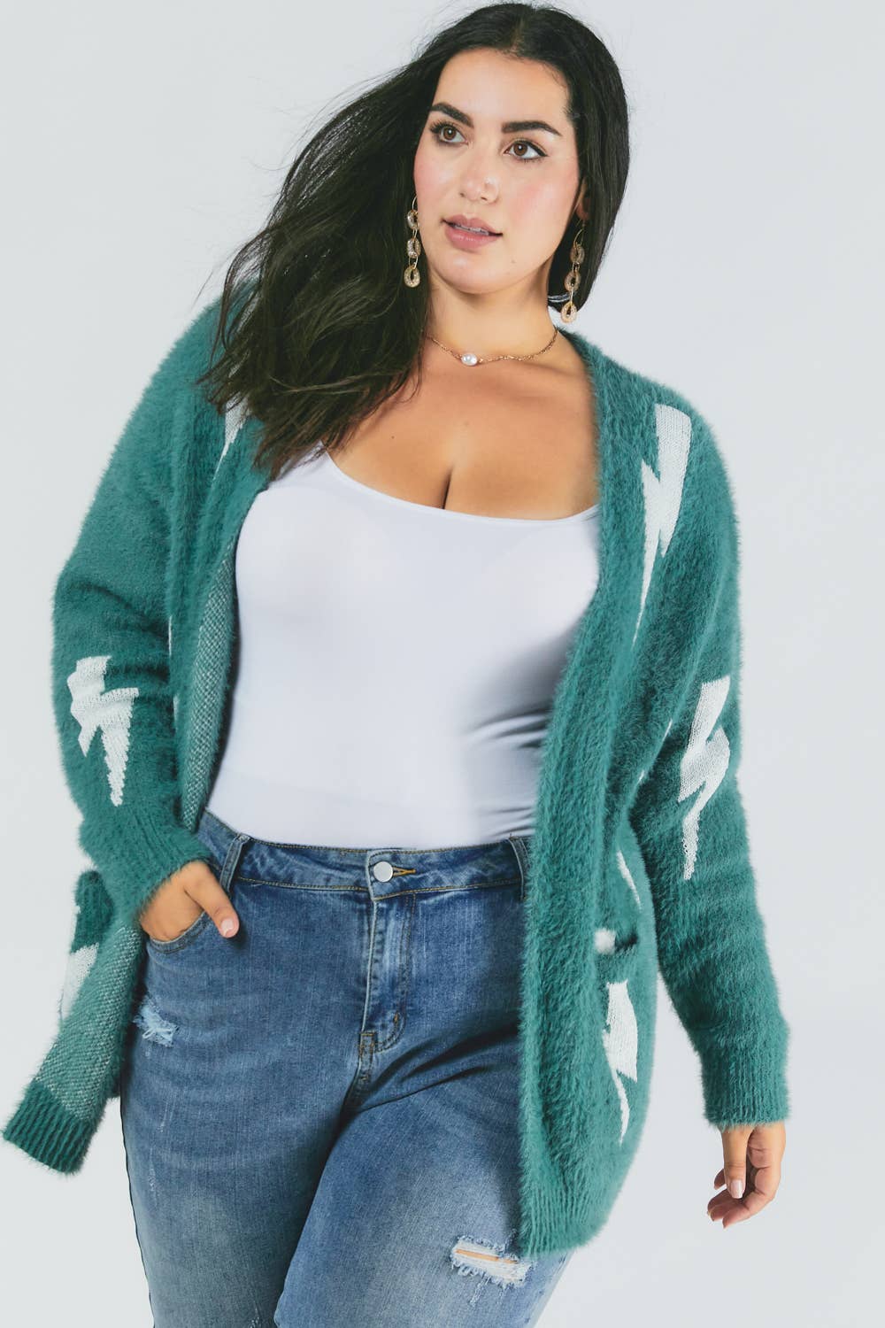 Ashveil Printed Longline Cardigan