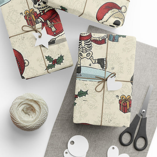 Little Skulls Horror Holiday Wrapping Paper