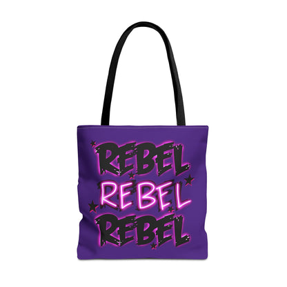 Alternative rebel tote bag - empowering fashion accessory featuring bold design and durable construction