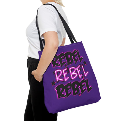 Alternative rebel tote bag - empowering fashion accessory featuring bold design and durable construction