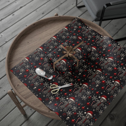 Gothic Holiday Christmas Gift Wrapping Paper