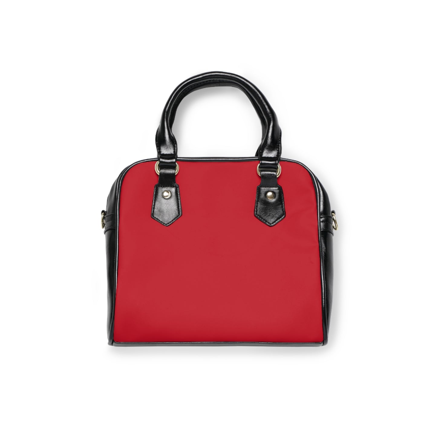 Red punk rock shoulder bag - alternative handbag featuring edgy design and practical style