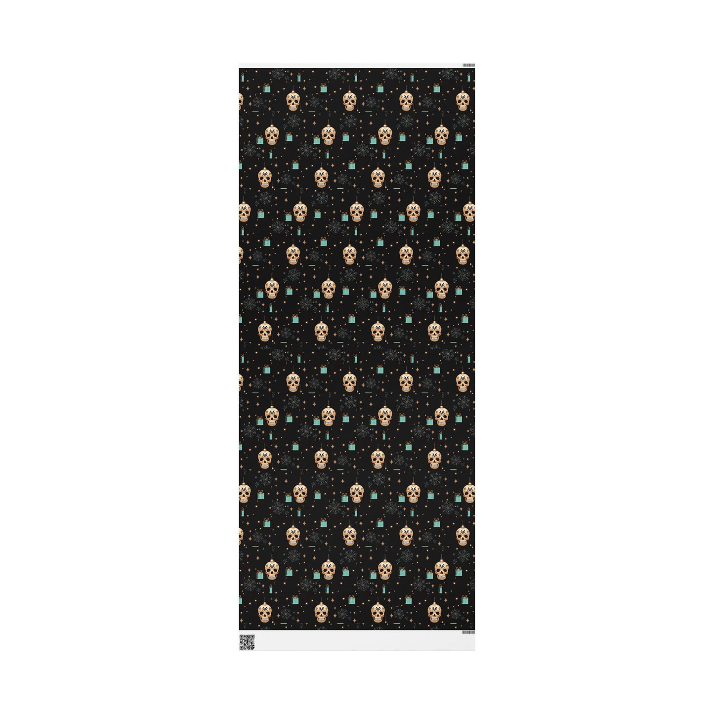 Sugar Cube Skull Christmas Wrapping Paper