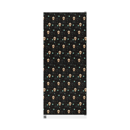 Sugar Cube Skull Christmas Wrapping Paper