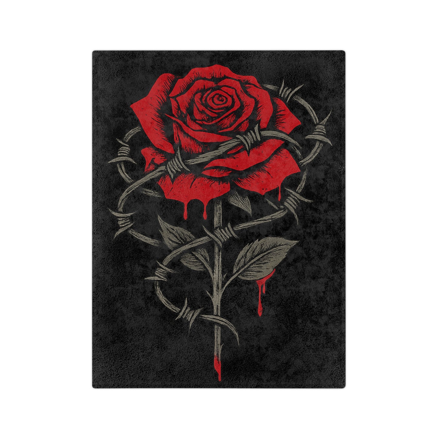 Rebel Rose Velveteen Blanket