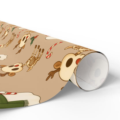 Reindeer Bones Christmas Wrapping Paper