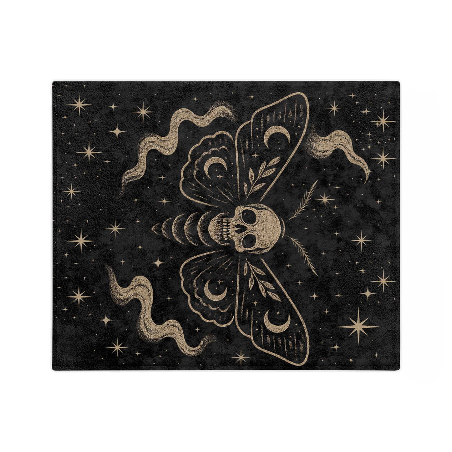 Ghost Moth Dreams Velveteen Blanket