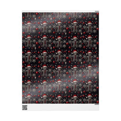 Gothic Holiday Christmas Gift Wrapping Paper