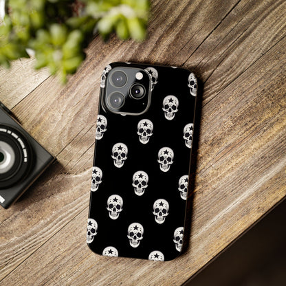 Funda para teléfono con calaveras rebeldes