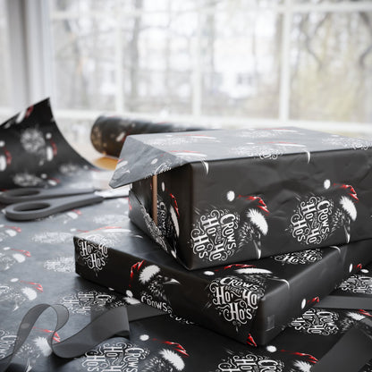 Hoe Hoe Hoe Ravens Christmas Gift Wrapping Paper