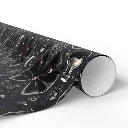 Bows, Bells and Remedy Gothic Holiday Wrapping Paper
