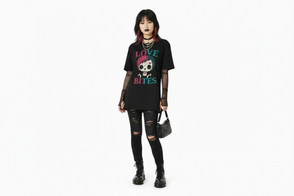 Love Bites Graphic Vampire Tee