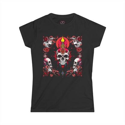 Camiseta gráfica de esqueletos y calaveras 