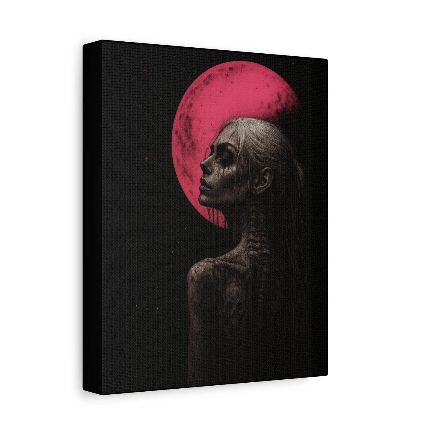 Hot Pink Moon Canvas Print