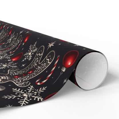 Gothic Holiday Christmas Gift Wrapping Paper