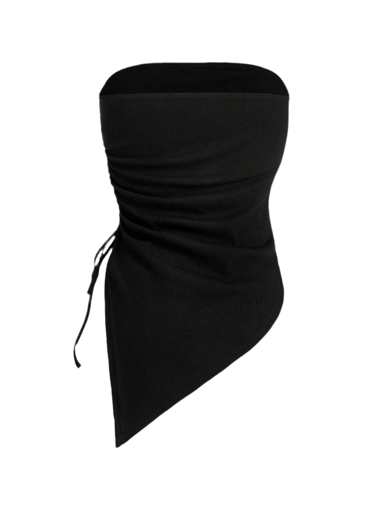 Grunge punk asymmetrical top - alternative festival fashion featuring rhinestone stars and inclusive sizing S-5XL