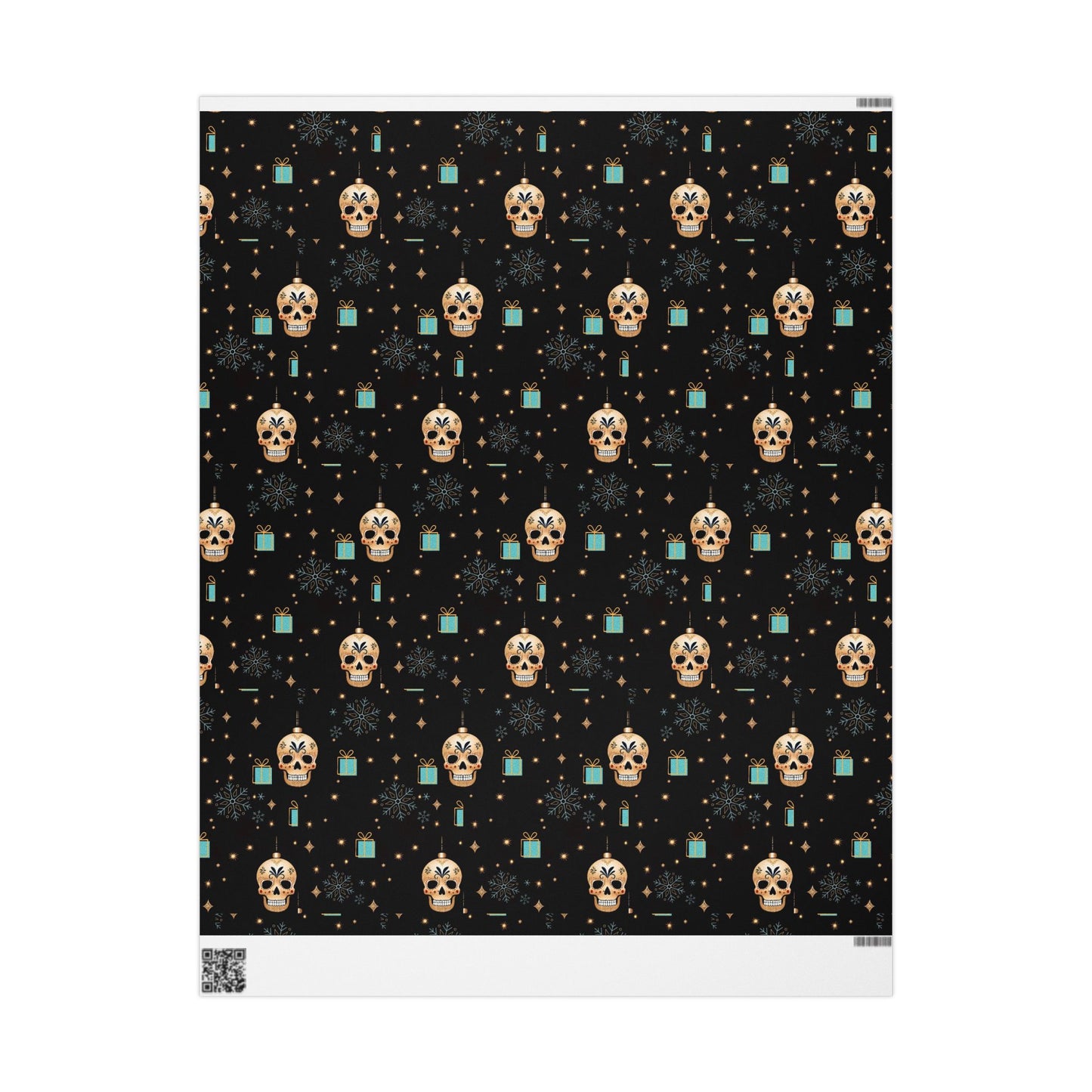 Sugar Cube Skull Christmas Wrapping Paper