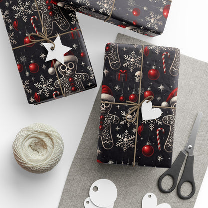 Gothic Holiday Christmas Gift Wrapping Paper