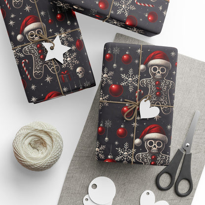 Gothic Holiday Christmas Gift Wrapping Paper