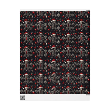 Gothic Holiday Christmas Gift Wrapping Paper