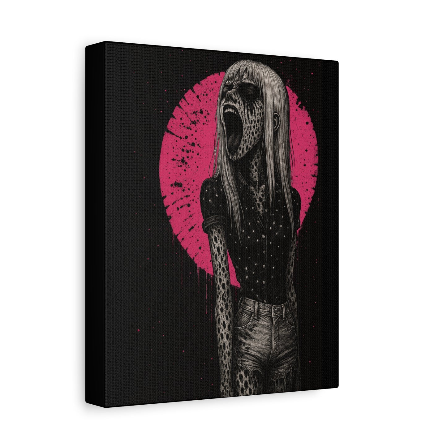 Banshee Scream Matte Canvas Wall Art — 'She Screams Banshee' Stretched Print