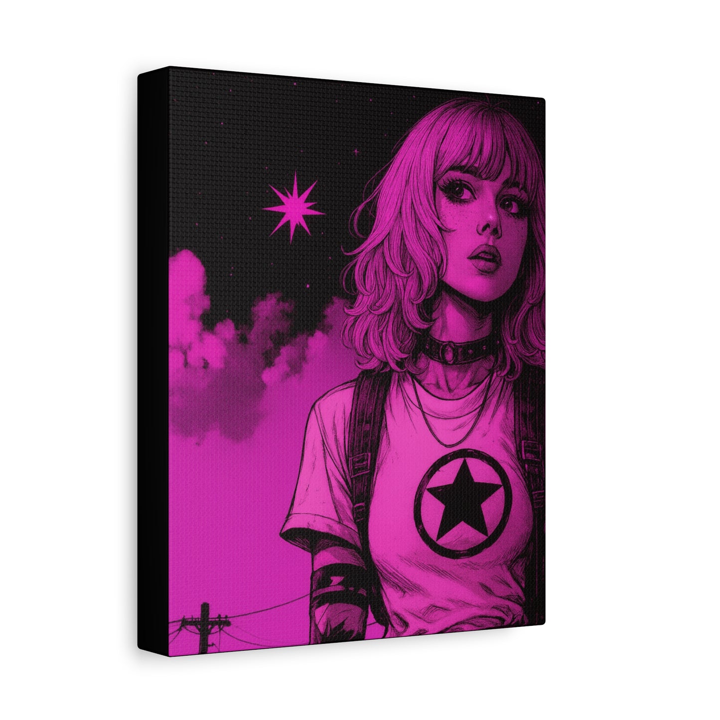 Unclued Neon Matte Canvas Wall Art — Stretched 1.25"