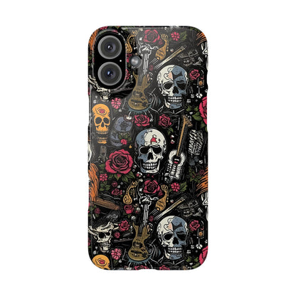 Funda para teléfono Pink Rock N Rose