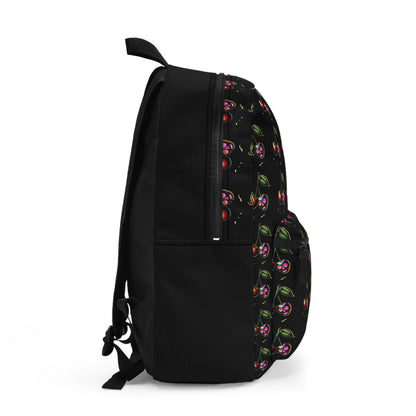Cherry skull backpack - alternative fashion accessory featuring playful punk design and practical storage