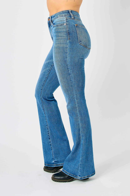 High Waist Classic Flare Judy Blue Jeans – Full & Plus Size