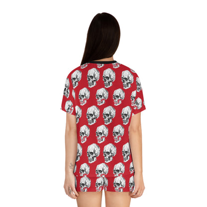 Conjunto de ropa de estar por casa con calavera rebelde