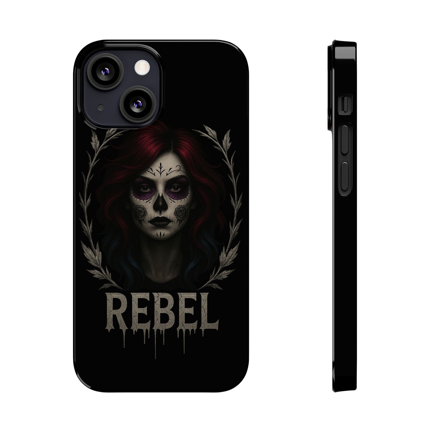 Rebel Sugar Skull Design Phone Case