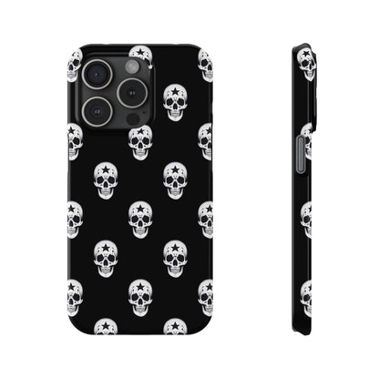 Funda para teléfono con calaveras rebeldes