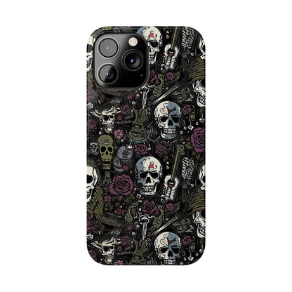 Funda para teléfono morada Rock N Rose