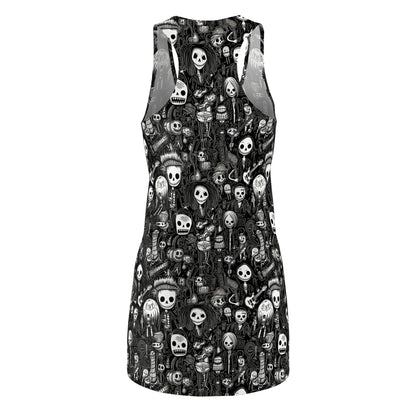 Skull print gothic skater dress
Alternative skull dress for punk fashion lovers