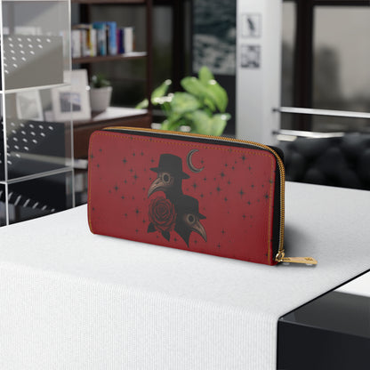 The Plague Doctor Wallet - In Red