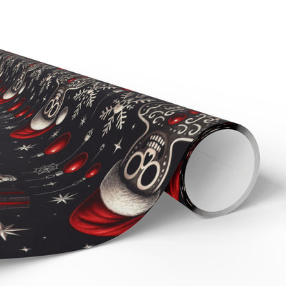 Gothic Holiday Christmas Gift Wrapping Paper