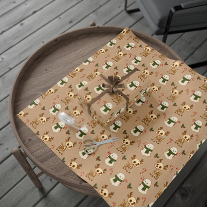 Reindeer Bones Christmas Wrapping Paper