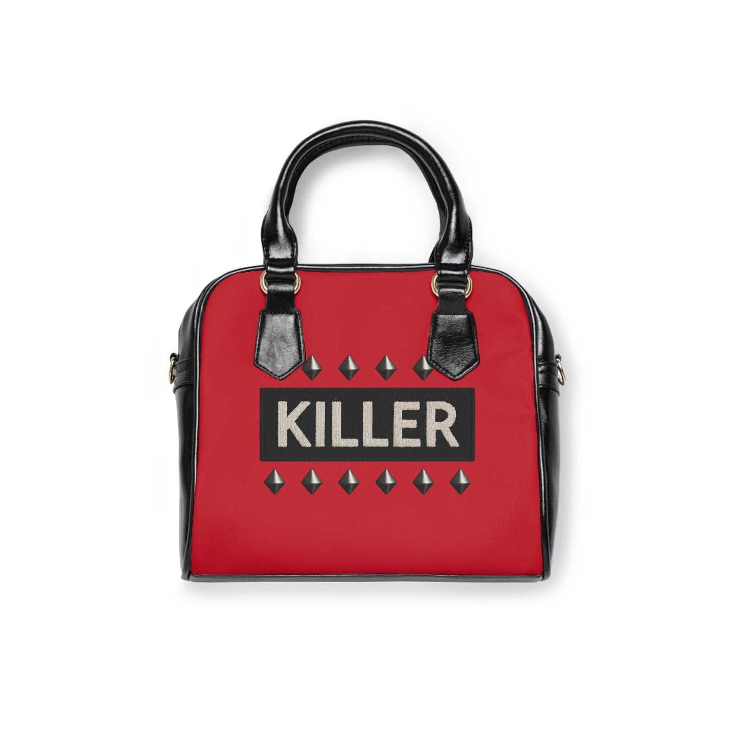 The Killer Looks Red Shoulder Handbag